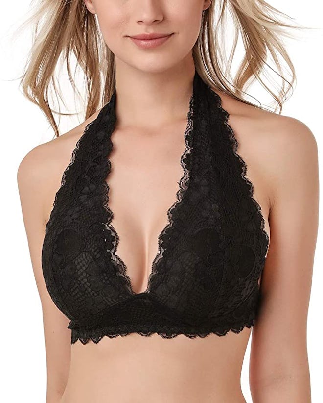 JOJOANS Floral Lace Halter Bra