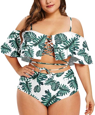 Sovoyontee Two Piece High Waist Swimsuit