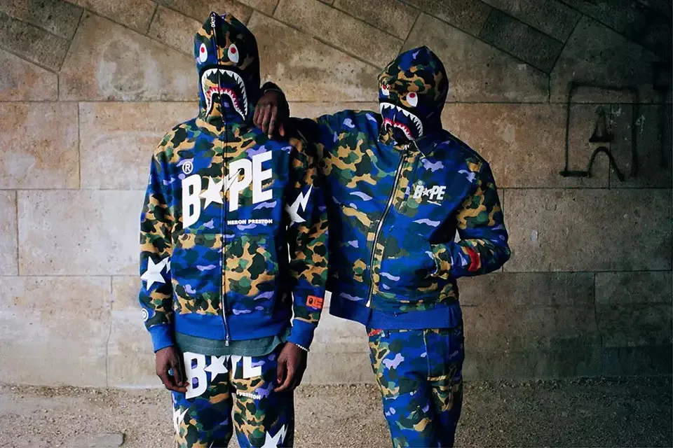 Bape and Heron Preston’s Bape Sta sneaker calls back to the brand’s heyday
