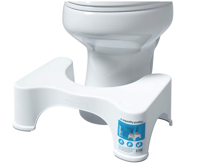 The Squatty Potty is a bathroom toilet stool invented by a mom.