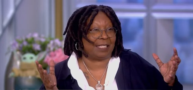 Whoopi Goldberg gets emotional when talking about the overturn of Roe v. Wade.
