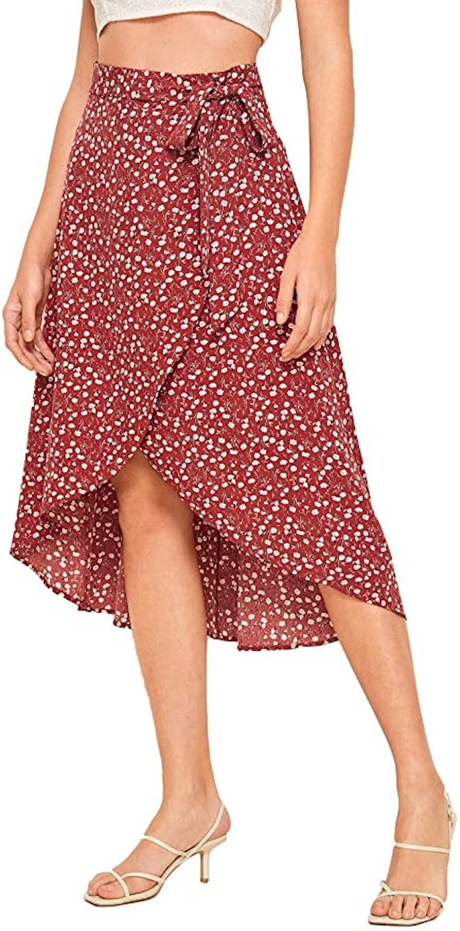 SheIn Wrap Midi Skirt