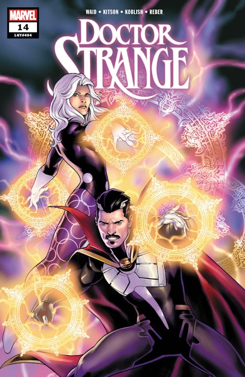 Clea and Dr. Strange grace the cover of "Doctor Strange (2018) #14"