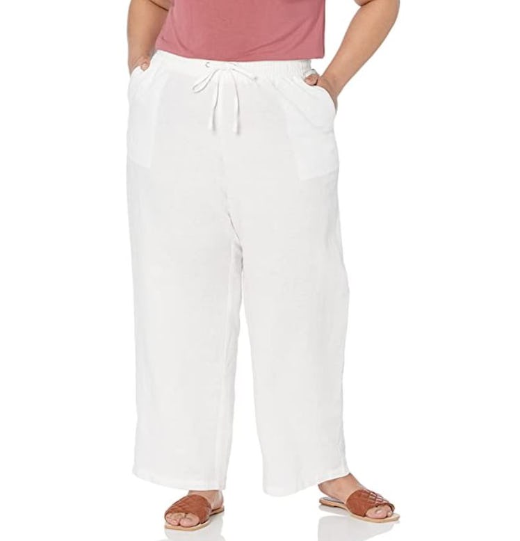 Amazon Essentials Wide Leg Linen Pant