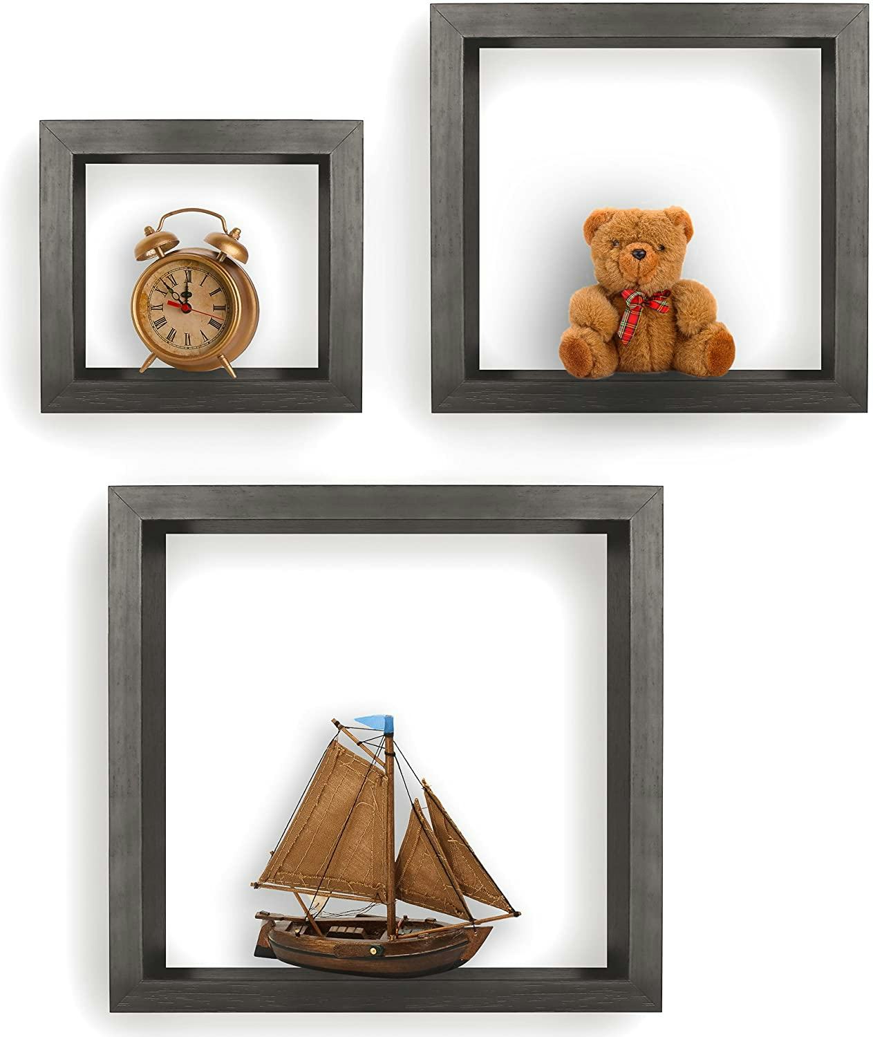 Greenco 3-Cube Floating Shelf