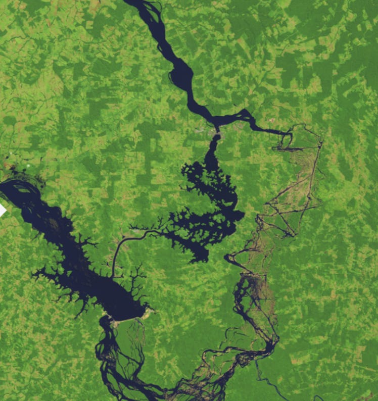 Big Bend of the Xingu River on July 20, 2017.
