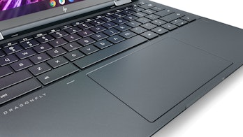 The haptic touchpad on the Dragonfly Chromebook