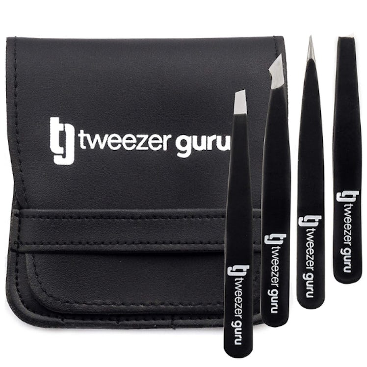Tweezer Guru Eyebrow Tweezer Set (4-Piece Set)