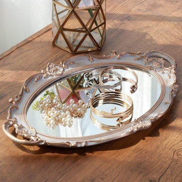 Zosenley Antique Decorative Mirror Tray