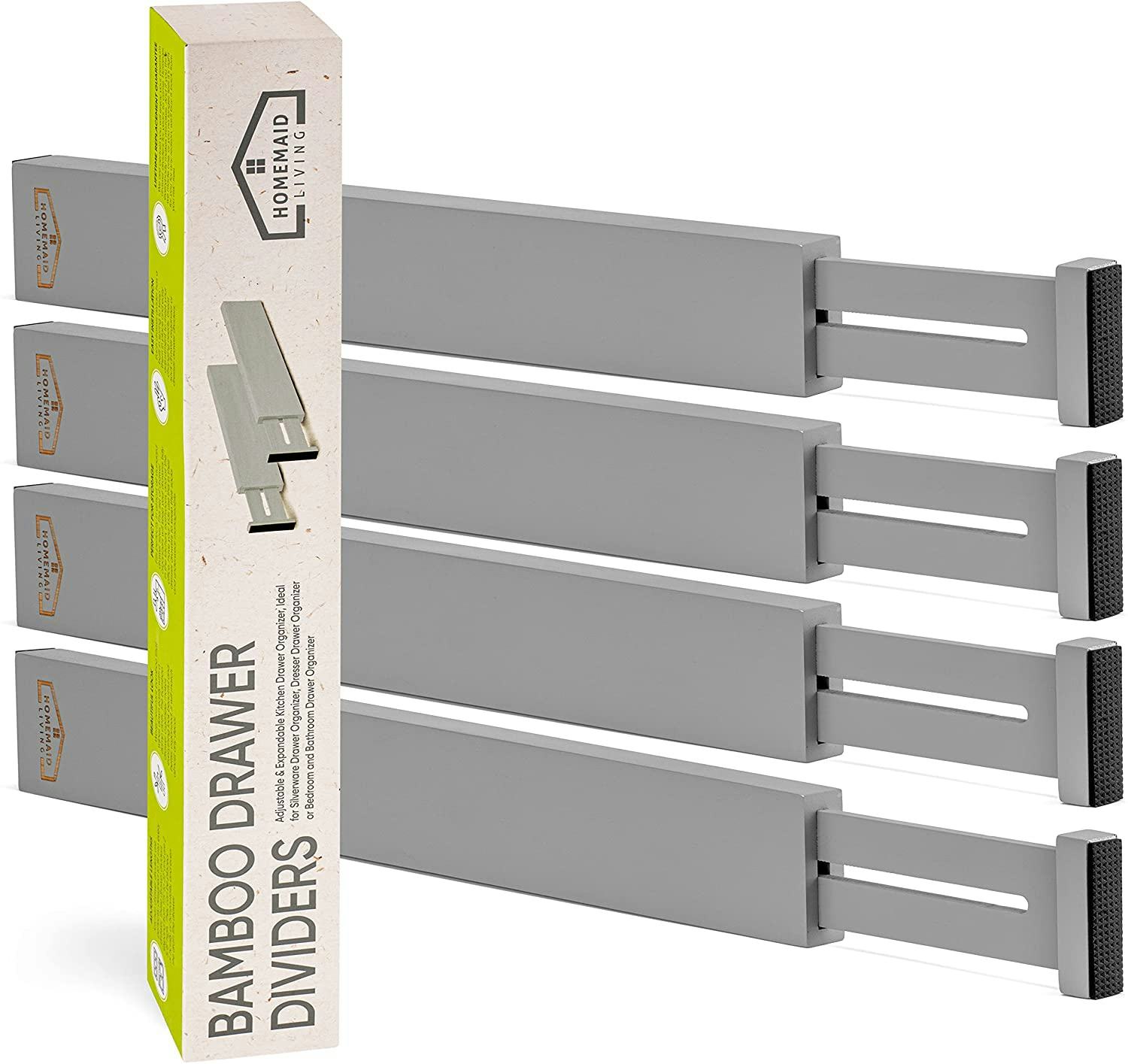 Homemaid Living Bamboo Drawer Dividers