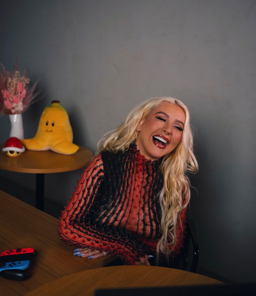 Christina Aguilera keeps it fun with her kids.