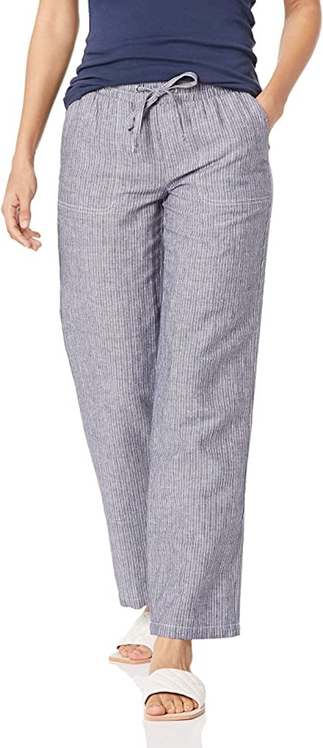 Amazon Essentials Linen Blend Wide Leg Pant