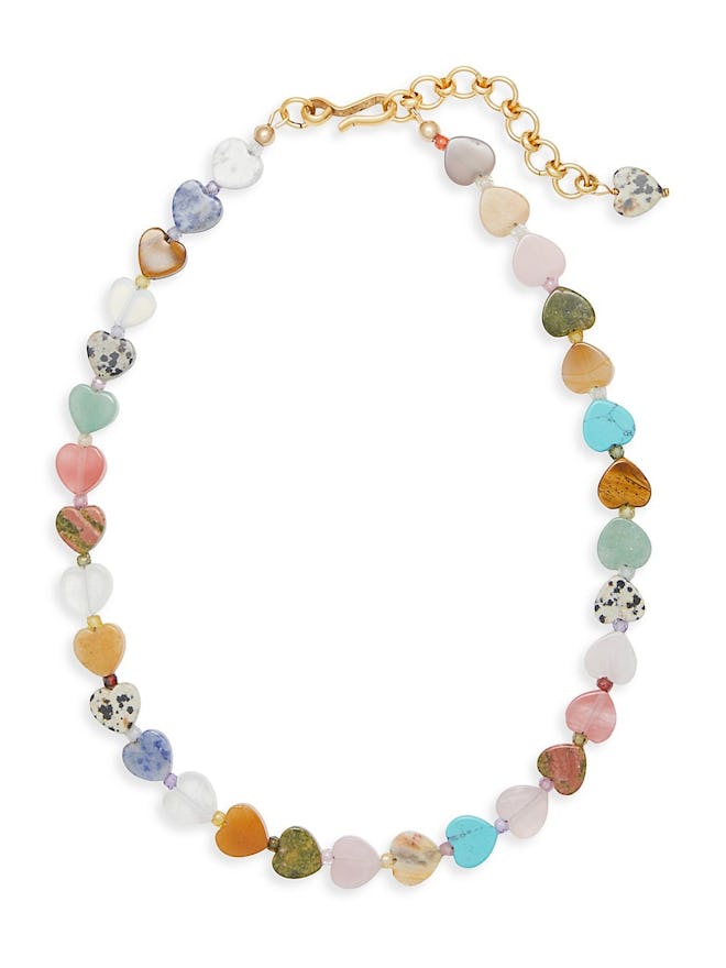 Brinker & Eliza Heidi 24K Gold-Plated, Crystal, & Semi-Precious Bead Necklace