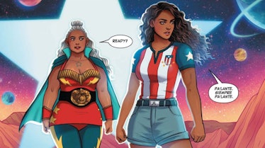 America Chavez illustrated in a Marvel comic 