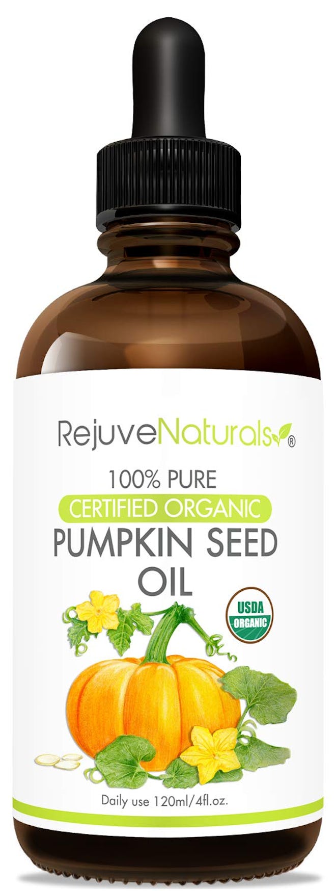 RejuveNaturals 100% Pure Certified Organic Pumpkin Seed Oil