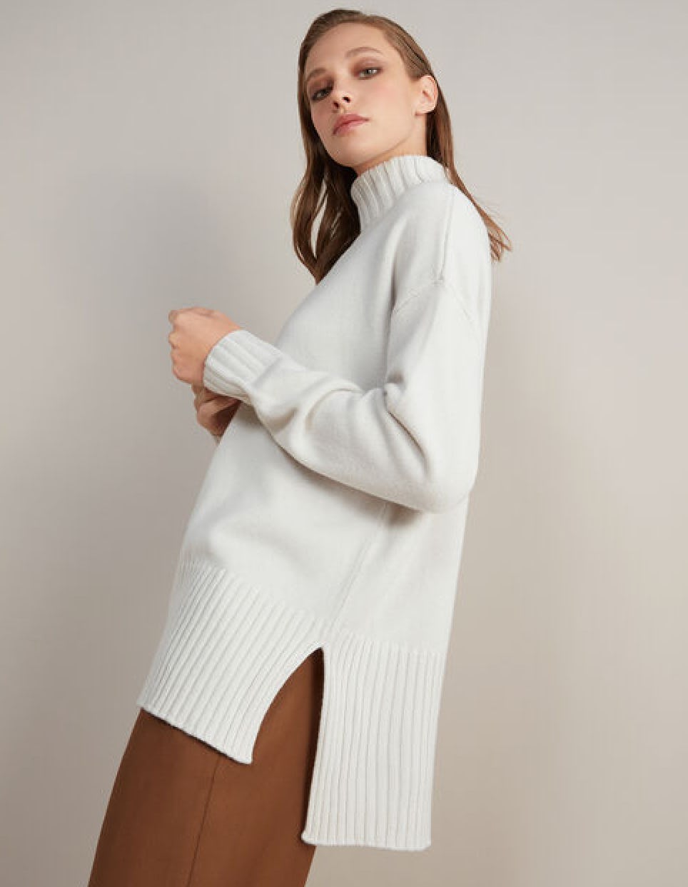 Turtleneck Maxi Sweater in Ultrasoft Cashmere