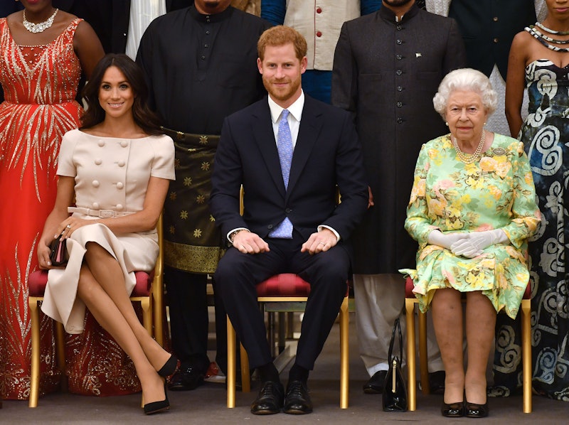 Meghan Markle, Prince Harry, and Her Majesty, Queen Elizabeth II