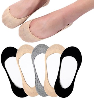 Toes Home Ultra Low Cut Liner Socks (5-Pack)