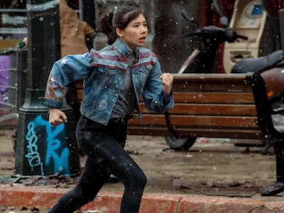 America Chavez running down a street in Doctor Strange 2