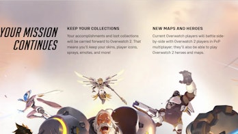 Overwatch 2 information on website