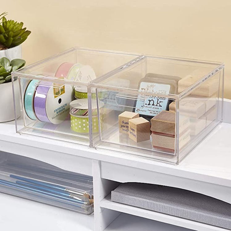STORi Audrey Stackable Organizer Drawers (2-Pack)