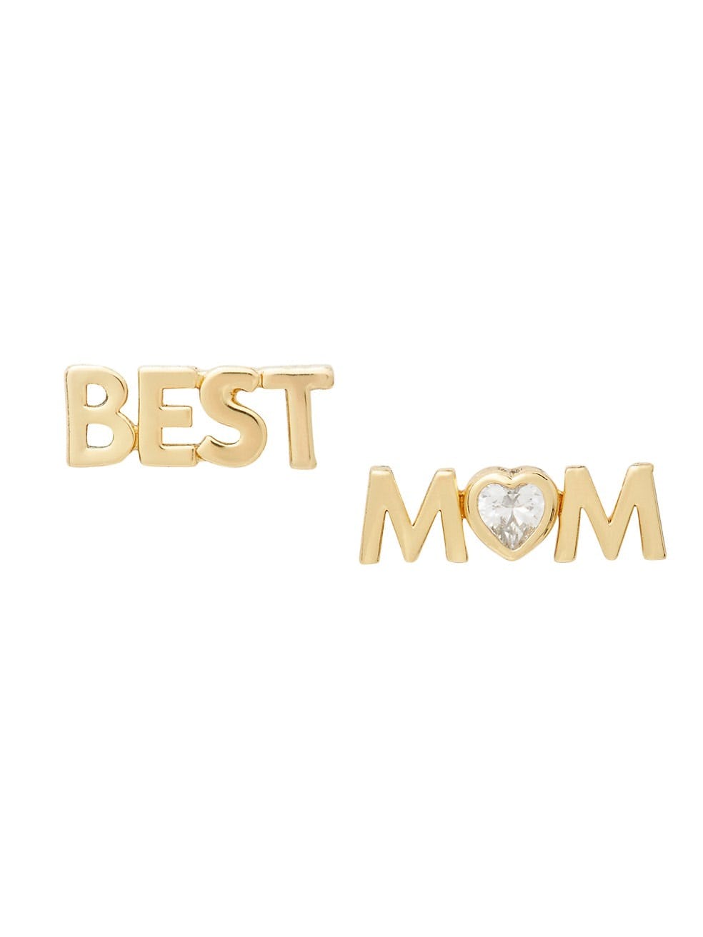 Kate Spade New York Love You, Mom Goldtone Cubic Zirconia Studs