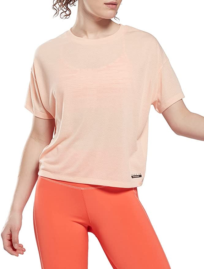 Core 10 by Reebok Mesh Short Sleeve Crop Tee