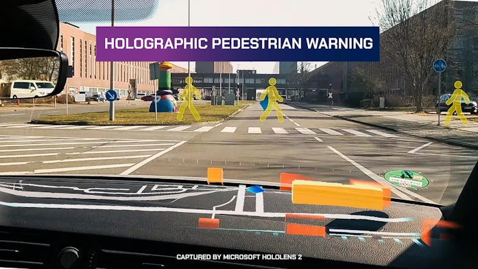 Microsoft HoloLens 2 in a Volkswagen