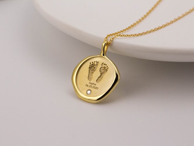Bis You Actual Baby Footprint Necklace 