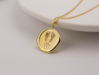 Bis You Actual Baby Footprint Necklace 