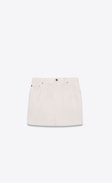 Mini Skirt In Soft Light Denim
