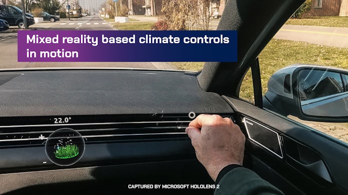 Microsoft HoloLens 2 in a Volkswagen