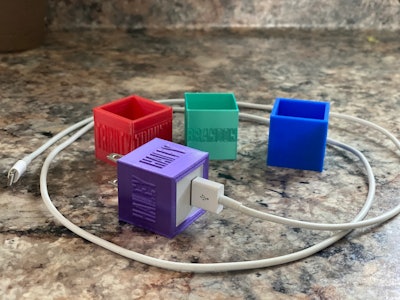 Personalized iPhone Charger Box Plug
