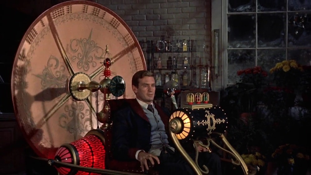 The time machine in George Pal’s 1960 adaptation of H.G. Wells' famous story. The 2002 movie remake ...
