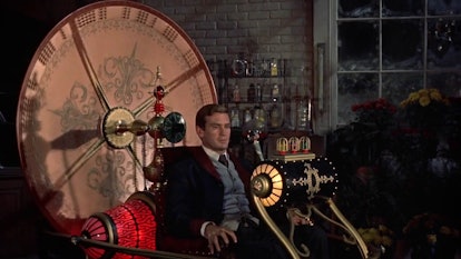 The time machine in George Pal’s 1960 adaptation of H.G. Wells' famous story. The 2002 movie remake ...
