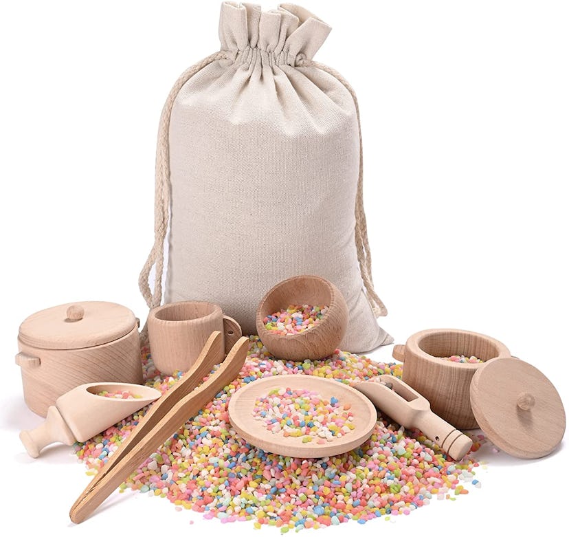 MONT PLEASANT Montessori Sensory Bin Toys