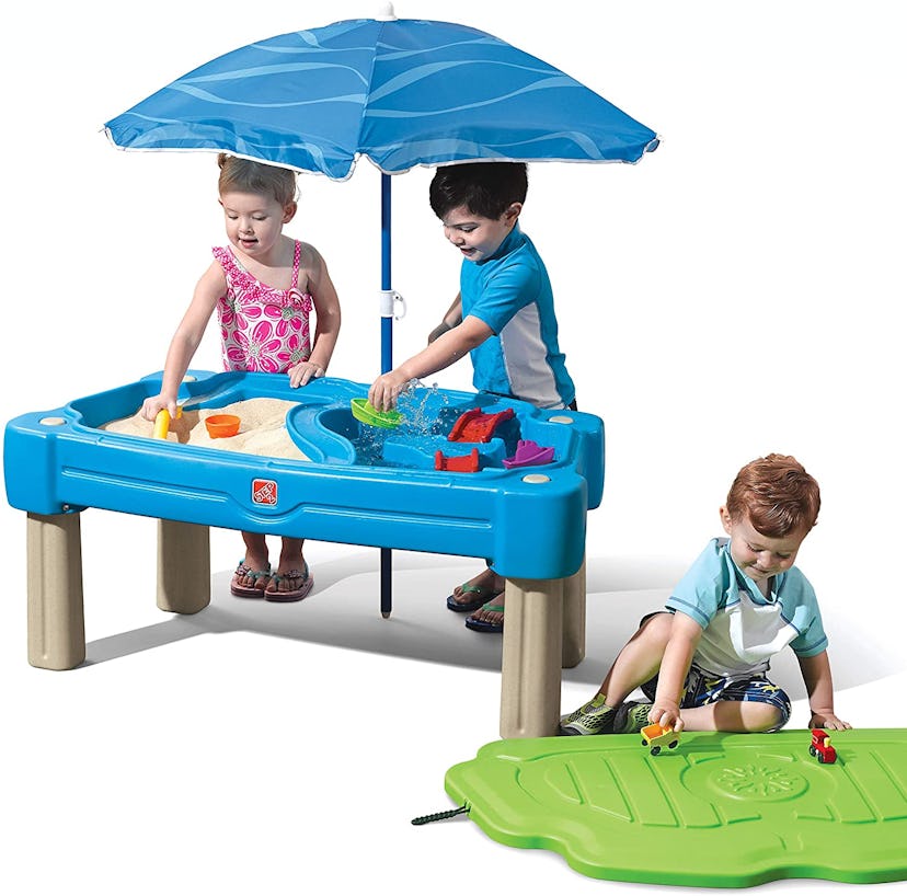 Step2 Cascading Cove Sand & Water Table With Umbrella