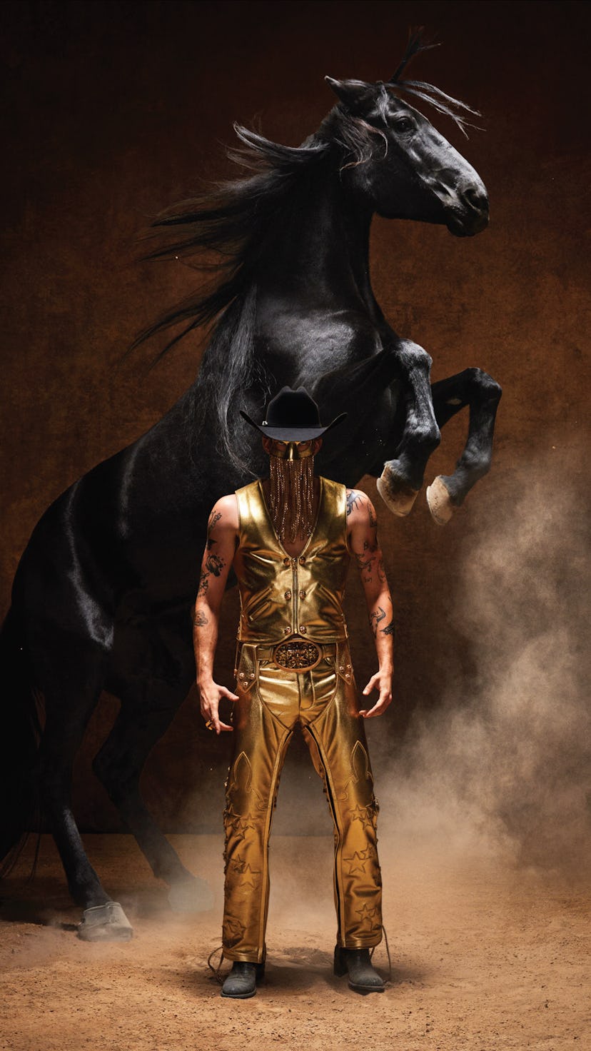 The cover of Orville Peck's album, "Bronco"