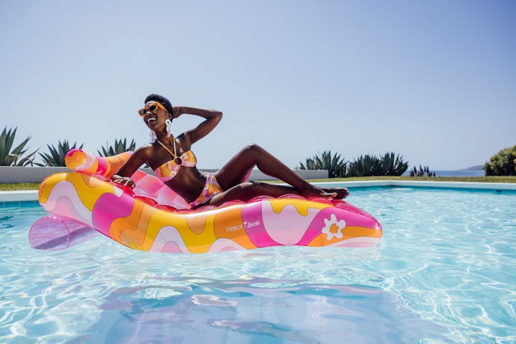 FUNBOY's Barbie swimsuit collection include two pieces.