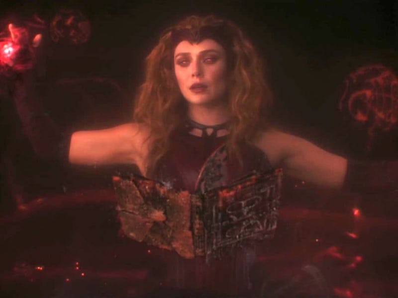 Wanda from Doctor Strange 2 performing a spell