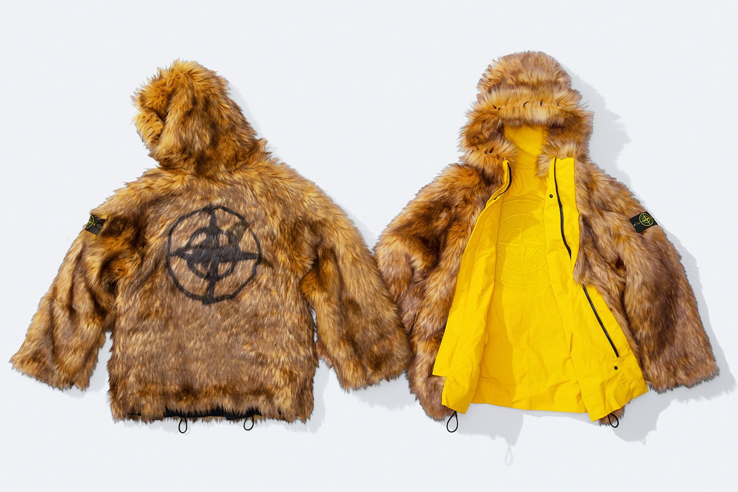 stone island fur coat