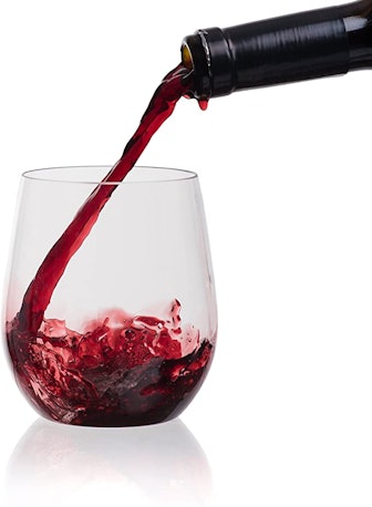 Prestee Plastic Wine Glasses Set (12-Pack)