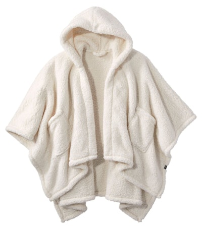 white wearable throw blanket to keep your stepmom cozy