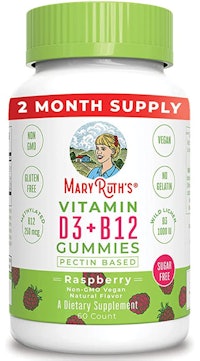 Mary Ruth Organics Vitamin B12 and D3 Gummies
