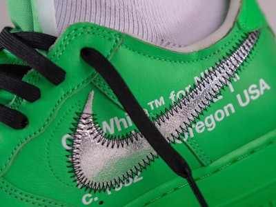 Nike x Off-White green Air Force 1 Low sneaker