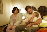 Betty (Melanie Lynskey) and Allan Gore (Pablo Schreiber) and their infant daughter Bethany  in 'Cand...