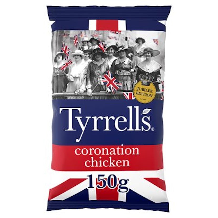 Tyrells Coronation Chicken crisps.
