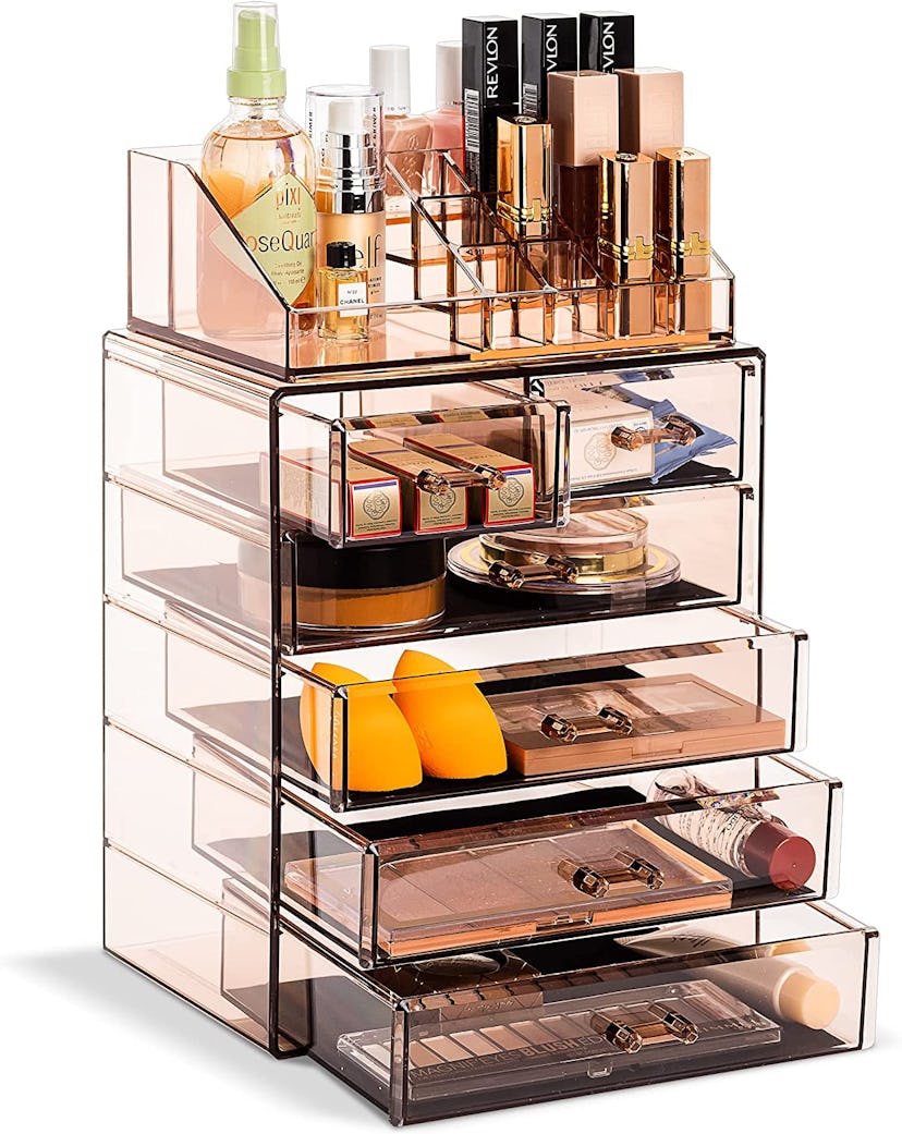 This chic makeup and jewelry organizer comes in 9 cool colors.