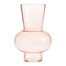 Blush Pink Glass Bulb Vase