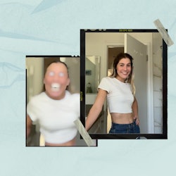On TikTok, the viral clarity filter distorts the image before clarifying into reality.